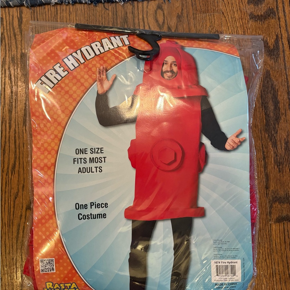 Red Fire Hydrant Adult Costume